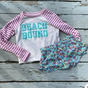 Billabong Girls Beach Bound Sweatshirt Shirts Set